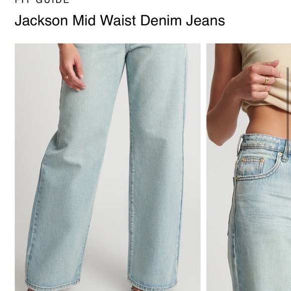 NWT One Teaspoon Women's Mid Waist Wide Leg - Picture 9 of 11